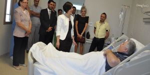 Siber, Tatar ve Çakıcıyı hastanede ziyaret etti