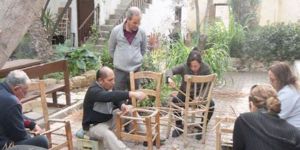 “İskemle Örme” kursuna ilgi yoğun