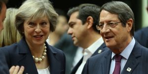 Anastasiadis, Theresa May ile görüştü