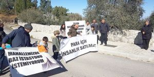 Edremit’te baz istasyonu eylemi