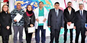 Karne sevincini hastanede yaşadılar