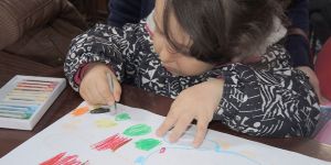 Çocuklar yaşadıkları kent Girne’yi çizdi…