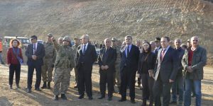 Akıncı, Aplıç Kapısı'daki çalışmaları inceledi