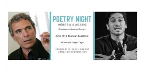 Dayanışma Evi “İbranice ve Arapça şiir gecesi” düzenliyor
