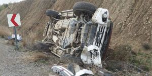 Taşkent – Haspolat arasında korkutan kaza!