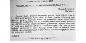 49 yıllığına arazi kiralandı