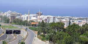 Girne'de yol çalışması