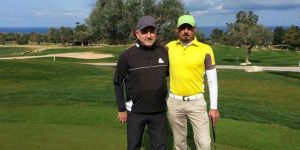 Çavuşoğlu’nun görüşme öncesi golf keyfi
