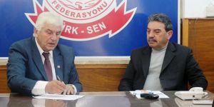 CTP heyeti Türk-Sen’i ziyaret etti