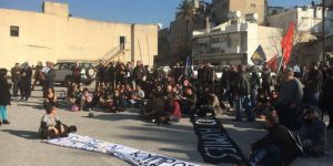 Ara bölgede ‘Askersiz Lefkoşa’ eylemi