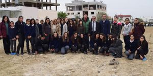 Dumlupınar bölgesindeki yeşil alana 200 fidan