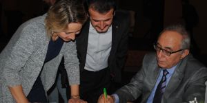 Ataol Behramoğlu ve Haluk Çetin Girne’deydi