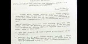 138 bin Euro’ya  3 makam aracı!