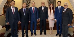 Akıncı İslam Konferansı Diyalog ve İşbirliği Gençlik Forumu yetkililerini kabul etti