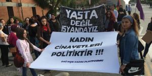 Kadın cinayetlerine protesto!