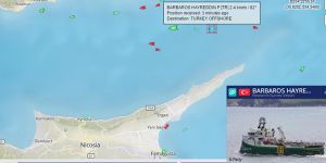 'Barbaros' Karpaz açıklarında