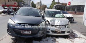 Direksiyon hakimiyetini kaybetti, karşı şeride geçti!