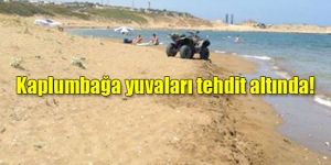 Alagadi Plajı’nda ATV gösterisi