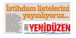 GÜNDEM KAMUYA İSTİHDAM LİSTELERİ