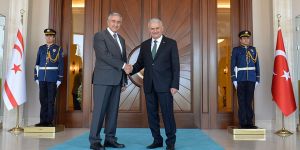 Cumhurbaşkanı Akıncı ile Binali Yıldırım görüştü