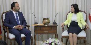 Siber, Hasan Sadıkoğlu'nu kabul etti