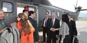 Akıncı, yurda döndü