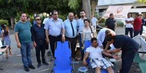 40 ünite civarında kan bağışı