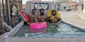 Geçitkale'de sıcak havaya ilginç çözüm 