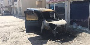 Nazime Bozok’a ait araç kundaklandı