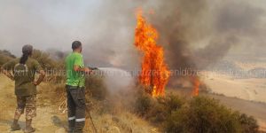 Mallıdağ’da korkutan yangın!