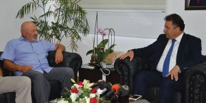 Saner, Hayvan Üreticileri Birliği yetkililerini kabul etti