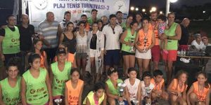 Plajda raketler birincilik için yarıştı