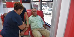 Güvercinlik köyünde kan bağışı kampanyası