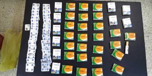 257 adet jel ve 161 adet hap ele geçirildi...