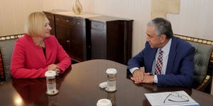 Akıncı, BM Genel Sekreteri’nin Kıbrıs Özel Temsilcisi Spehar’ı kabul etti