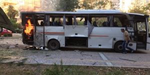 Mersin'de polis servis aracına bombalı saldırı