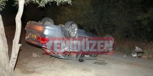 Girne yolunda korkutan kaza