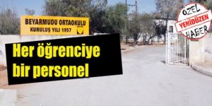 BEYARMUDU ORTAOKULU: 17 çalışan, 17 öğrenci!