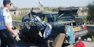 YİNE ÖLÜMLÜ KAZA: 1 ÖLÜ, 3 YARALI