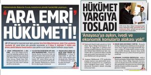 HÜKÜMET'İN  ‘YARGI’ NOTU KIRIK