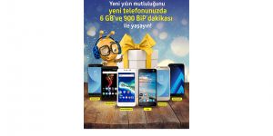 Cihaz alana yeni yıla özel  6 GB ve 900 BiP dakikası hediye