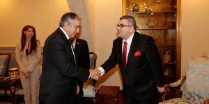 Akıncı, Türk Asya Stratejik Araştırmalar Merkezi heyetini kabul etti