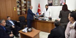 TDP heyeti, Lefkoşa Devlet Hastanesi'ni ziyaret etti