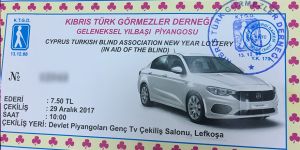 Kıbrıs Türk Görmezler Derneği Piyangosu çekildi