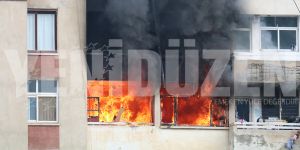 Gönyeli'de korkutan yangın!