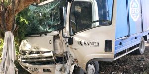 Yola aniden çıktı, kamyonla çarpıştı!