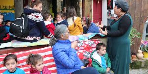 Montessori çocukları sanatla buluştu