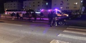 Yayaya araba çarptı, ucuz atlatıldı