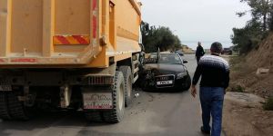 Yine dikkatsizlik, yine dağ yolunda kaza!