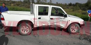 Ercan-Akıncılar yolunda kaza